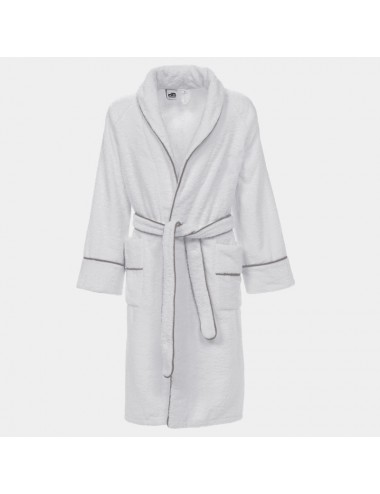 Terry cloth bathrobe with cord